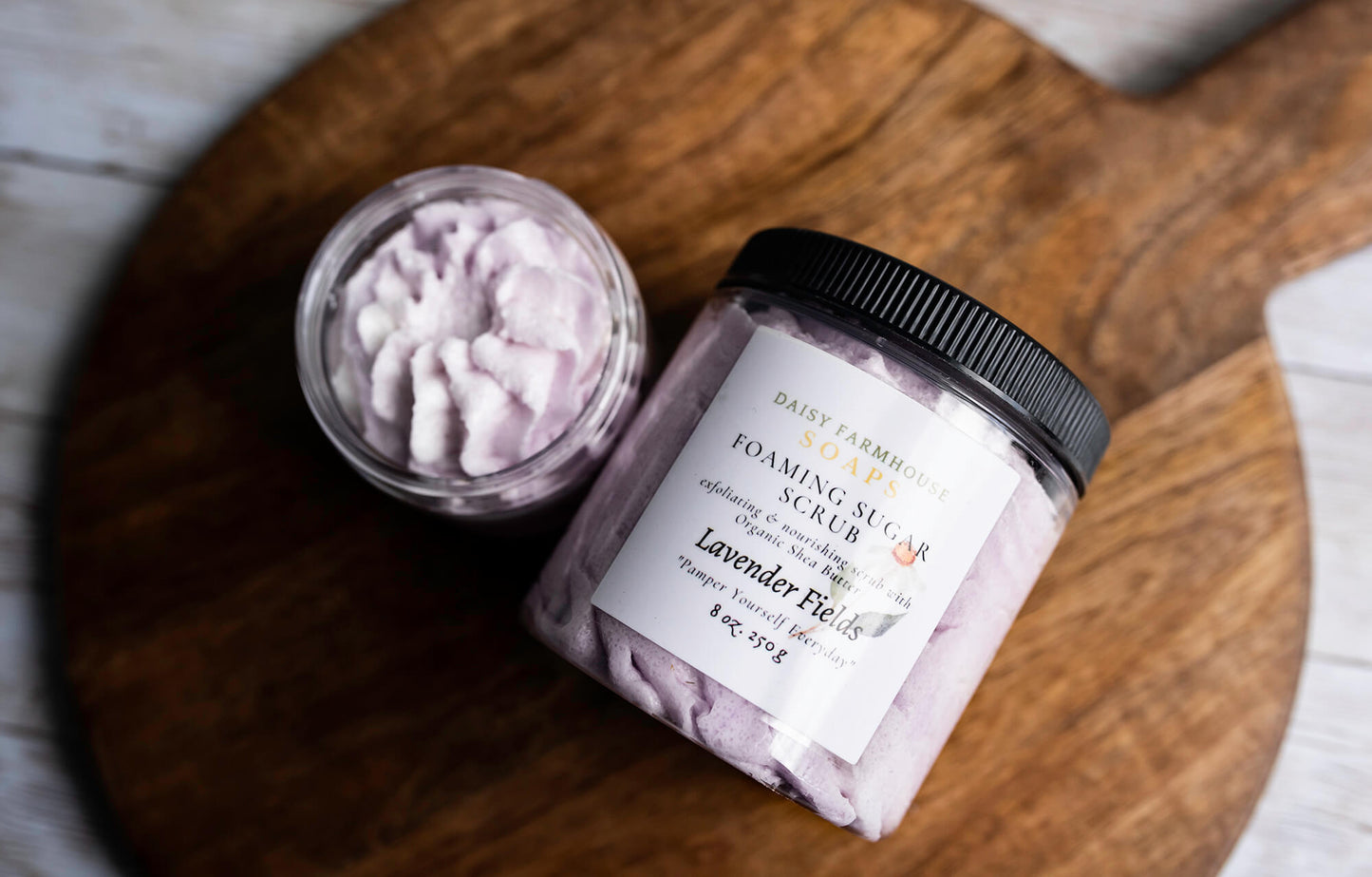 Lavender Essential Oil Exfoliating sugar scrub